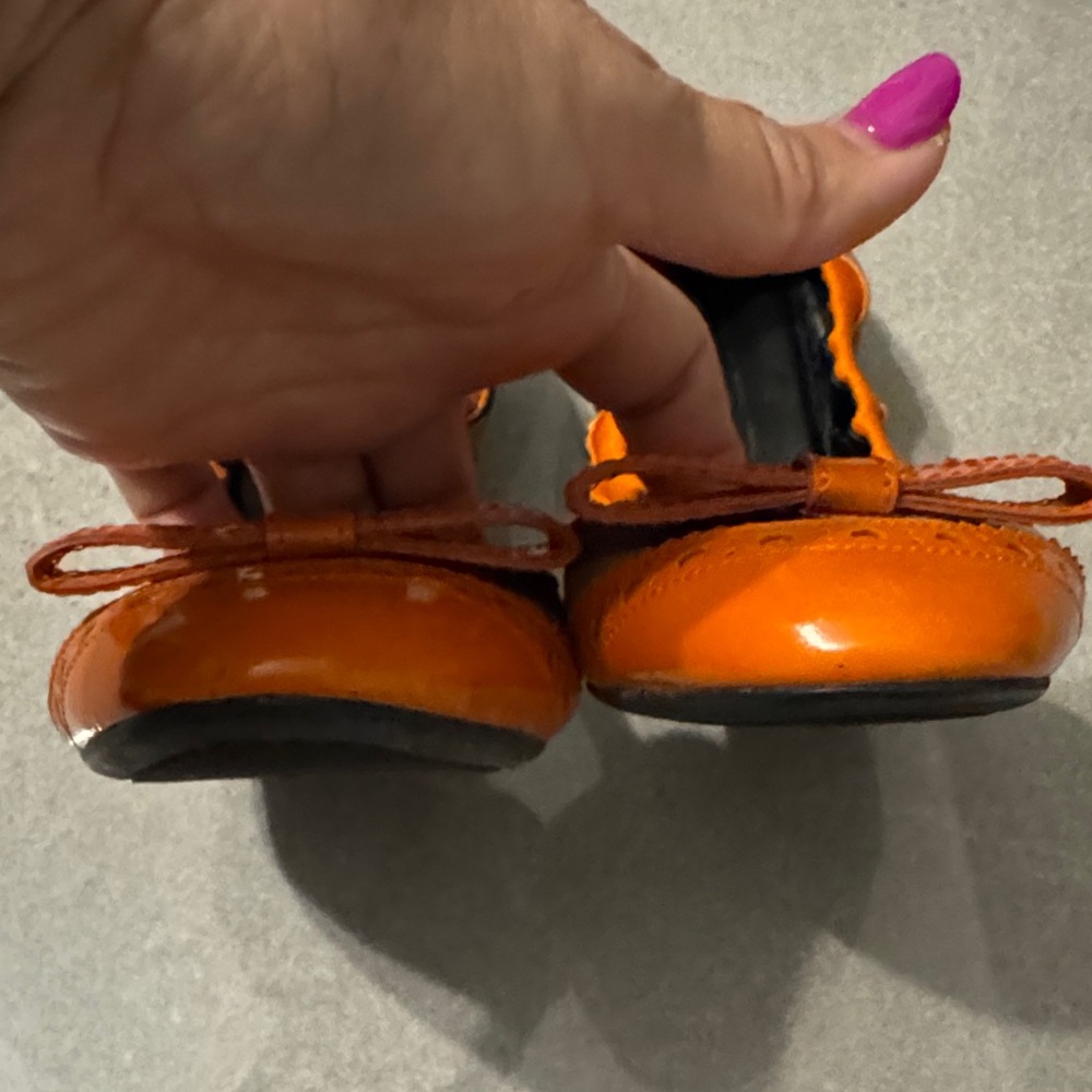 Burberry Orange Checkered ballet flats - Picture 8 of 10